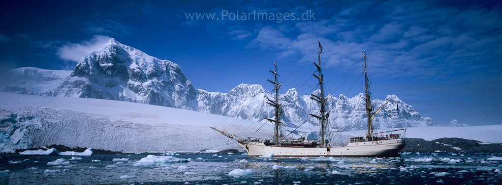 Bark Europa at Port Lockroy (1)