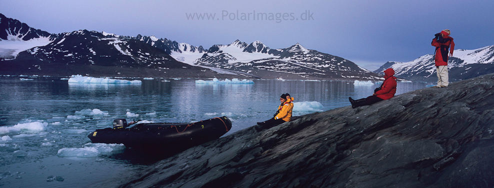 New island at Monacobreen, Liefdefjord